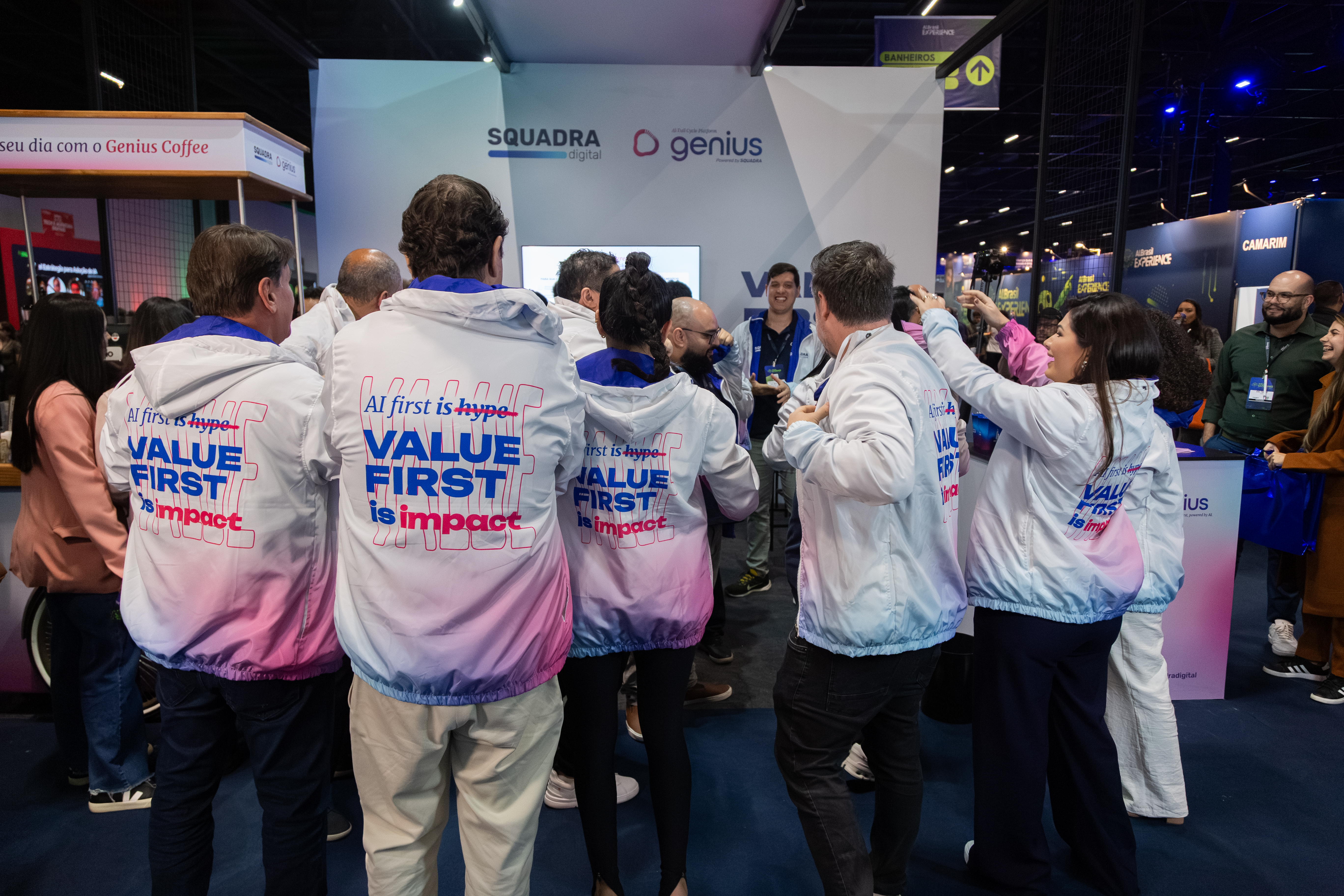 AI first is hype. Value first is impact. SQUADRA no AI Brasil Experience 2025 - AI first is hype. Value first is impact.